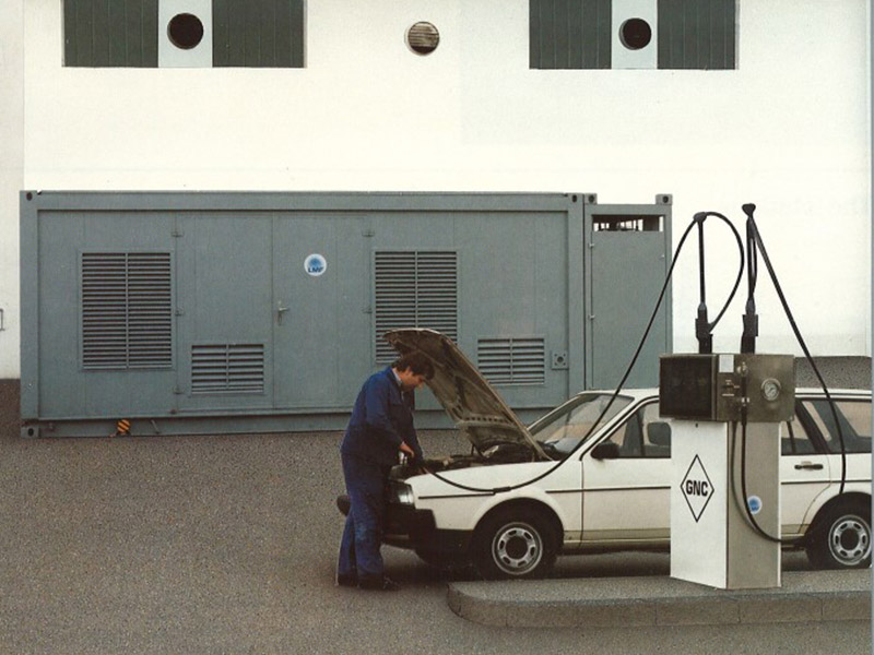 LMF CNG filling station, 1981