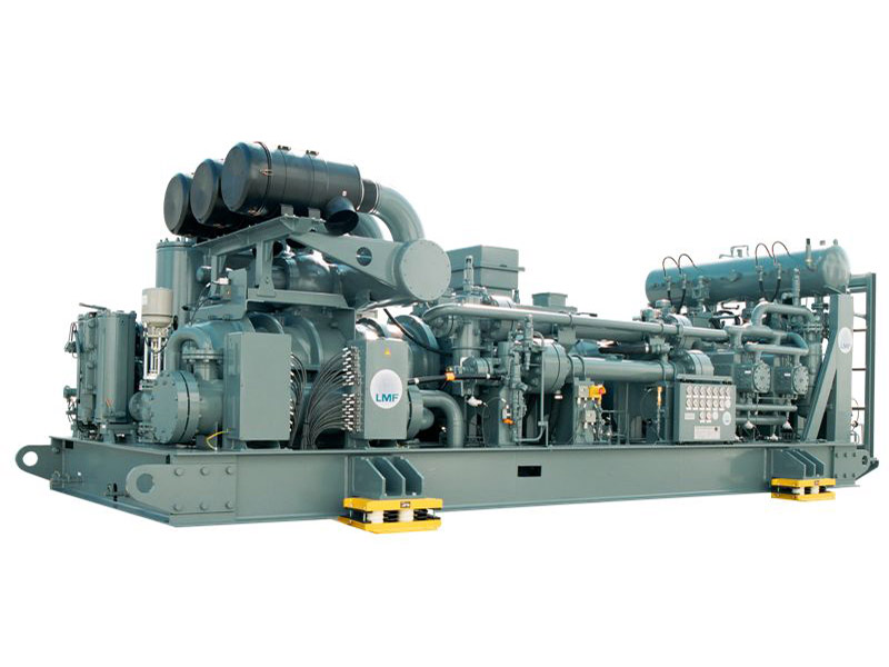 Oil-free compound compressor for seismic applications